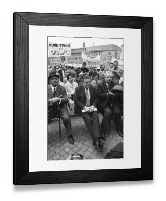 Framed Print : An expellees rally on 30 May 1970 in Bonn with the NPD Framed Print : An expellees rally on 30 May 1970 in Bonn with the NPD