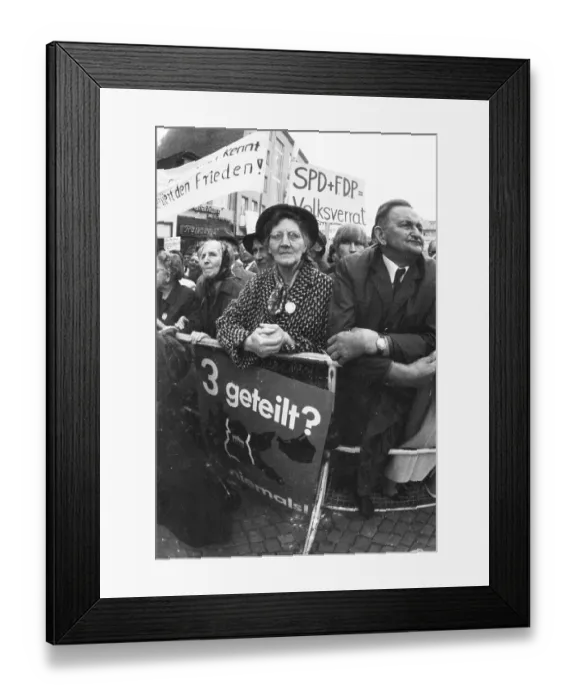 Framed Print : An expellees rally on 30 May 1970 in Bonn with the NPD Framed Print : An expellees rally on 30 May 1970 in Bonn with the NPD