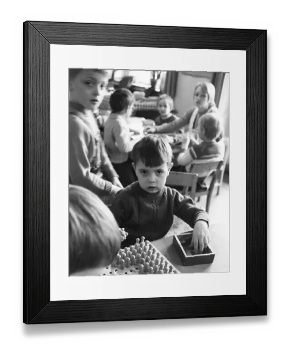 Framed Print : This colliery kindergarten with lots of music and paintings by Ruhrkohle AG (RAG)