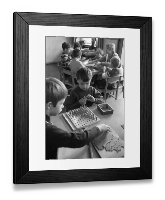 Framed Print : This colliery kindergarten with lots of music and paintings by Ruhrkohle AG (RAG)