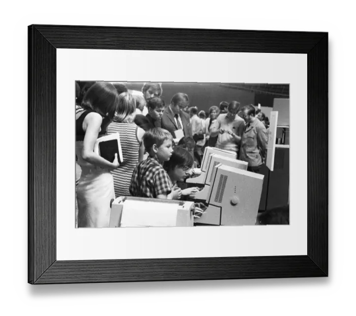 Framed Print : The third Interschool in Dortmund's Westfalenhalle from 8
