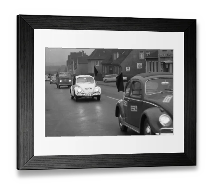Framed Print : In a motorcade, here in 1968 in Dortmund-Oespel Framed Print : In a motorcade, here in 1968 in Dortmund-Oespel