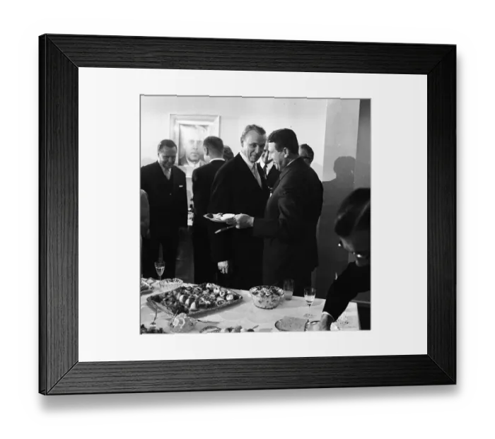 Framed Print : To mark the establishment of its permanent representation in 1970