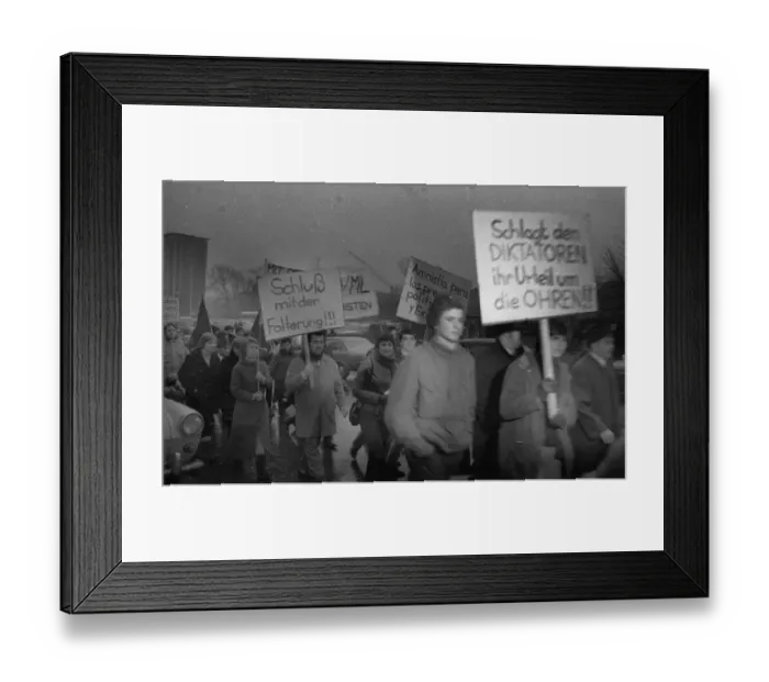 Framed Print : Spanish guest workers, mainly from the Basque Country