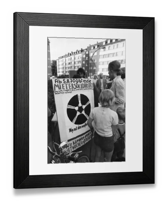 Framed Print : With street protests and the collection of signatures Framed Print : With street protests and the collection of signatures