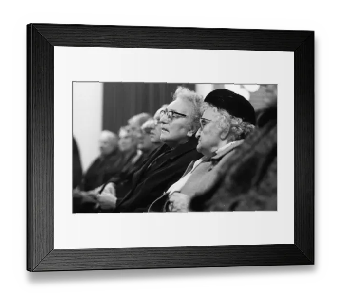 Framed Print : This meeting of affected tenants took a stand against usury in Duesseldorf