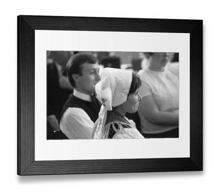 Framed Print : The meeting of the Danube Swabians in the Westafelenhalle in Dortmund in 1970