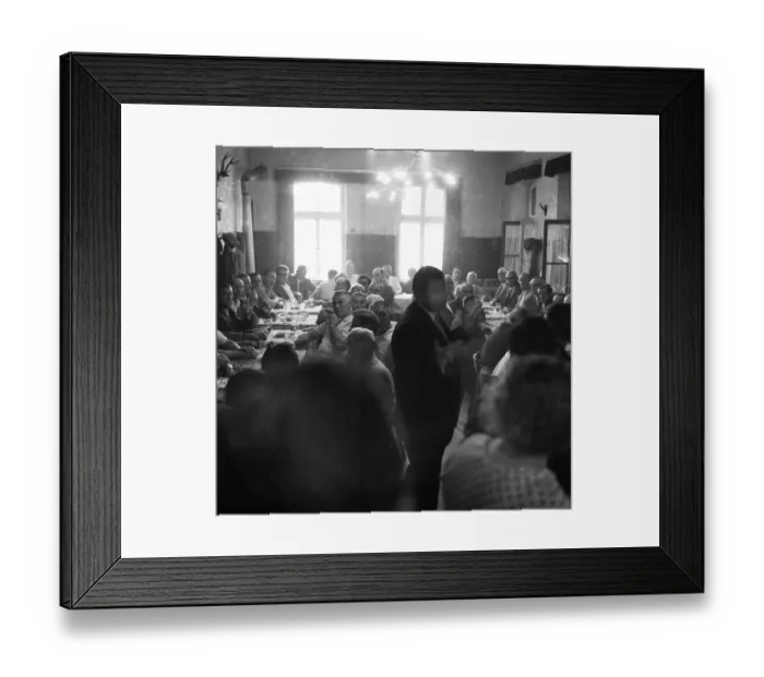 Framed Print : A gathering of protesting tenants in the Borbeck district of Essen Framed Print : A gathering of protesting tenants in the Borbeck district of Essen