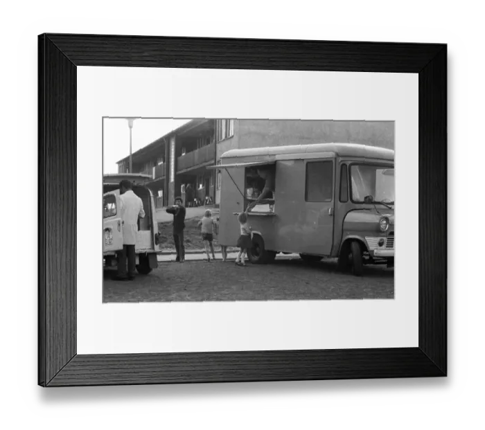 Framed Print : For the homeless, here in the Ruhr area in the years from 1965 to 1971