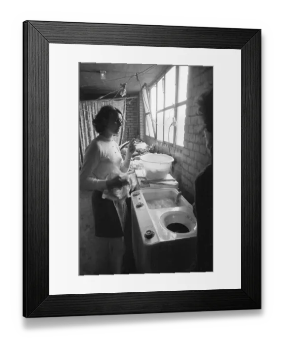 Framed Print : For the homeless, here in the Ruhr area in the years from 1965 to 1971