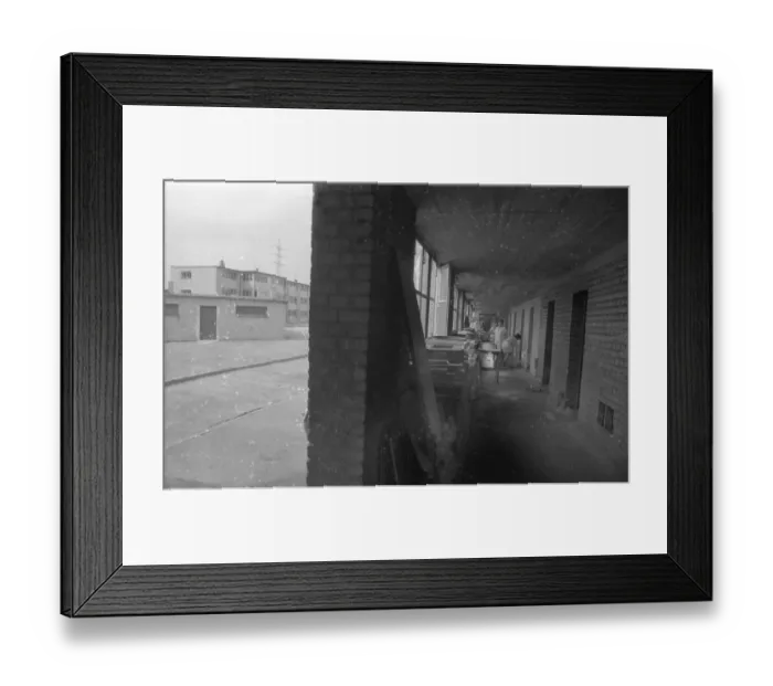 Framed Print : For the homeless, here in the Ruhr area in the years from 1965 to 1971