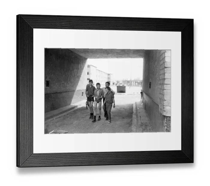 Framed Print : For the homeless, here in the Ruhr area in the years from 1965 to 1971