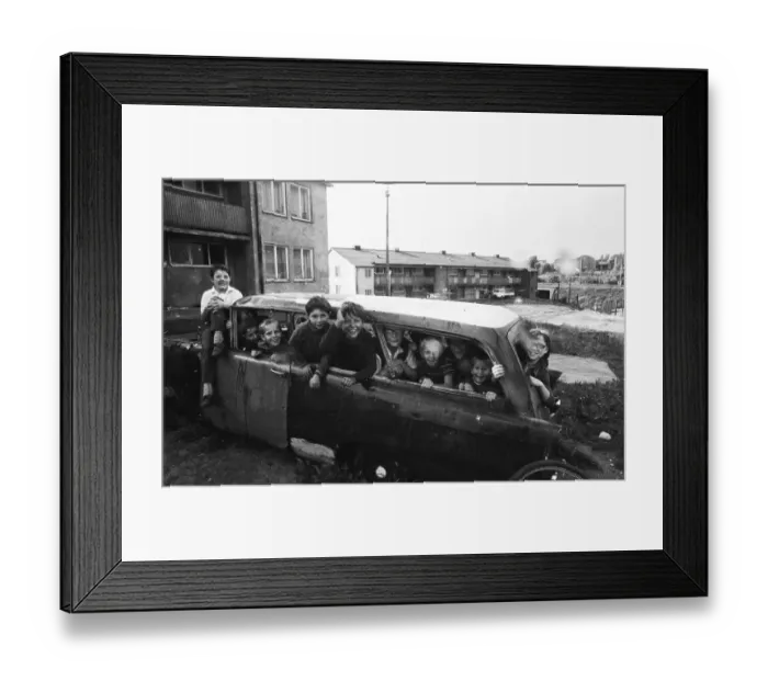 Framed Print : For the homeless, here in the Ruhr area in the years from 1965 to 1971