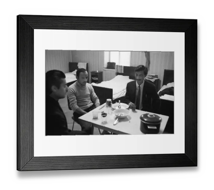 Framed Print : Negative highlights in the Ruhr area in the years 1965 to 1971