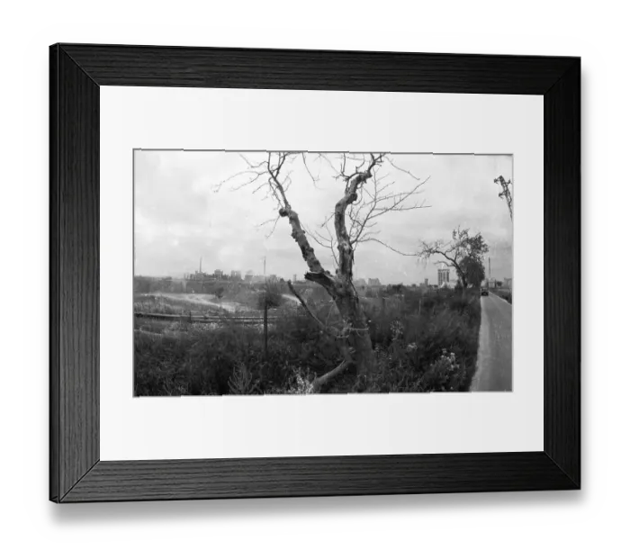Framed Print : Negative highlights in the Ruhr area in the years 1965 to 1971