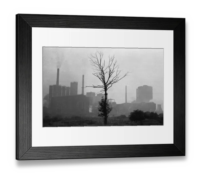 Framed Print : Negative highlights in the Ruhr area in the years 1965 to 1971
