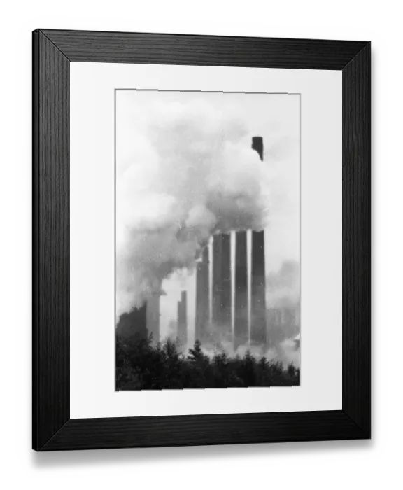 Framed Print : Negative highlights in the Ruhr area in the years 1965 to 1971