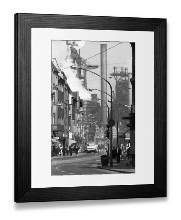 Framed Print : Negative highlights in the Ruhr area in the years 1965 to 1971