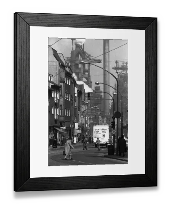 Framed Print : Negative highlights in the Ruhr area in the years 1965 to 1971
