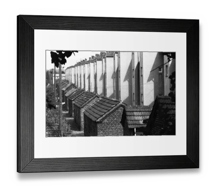 Framed Print : Negative highlights in the Ruhr area in the years 1965 to 1971