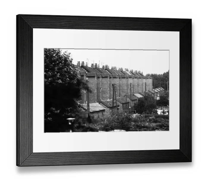 Framed Print : Negative highlights in the Ruhr area in the years 1965 to 1971