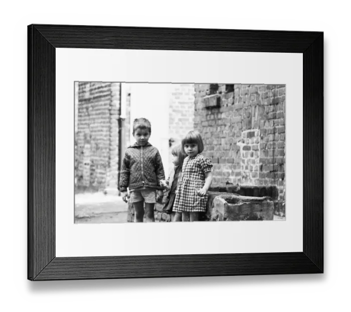 Framed Print : Negative highlights in the Ruhr area in the years 1965 to 1971