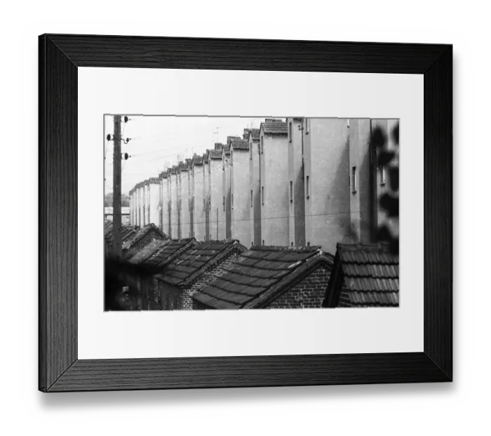 Framed Print : Negative highlights in the Ruhr area in the years 1965 to 1971