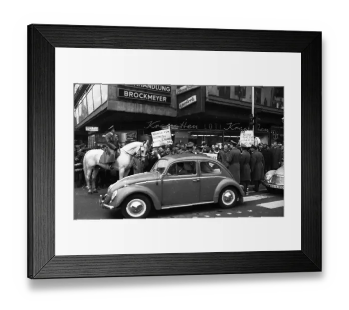 Framed Print : The activities of the peace movement in the Ruhr area in the years 1965 to 1971