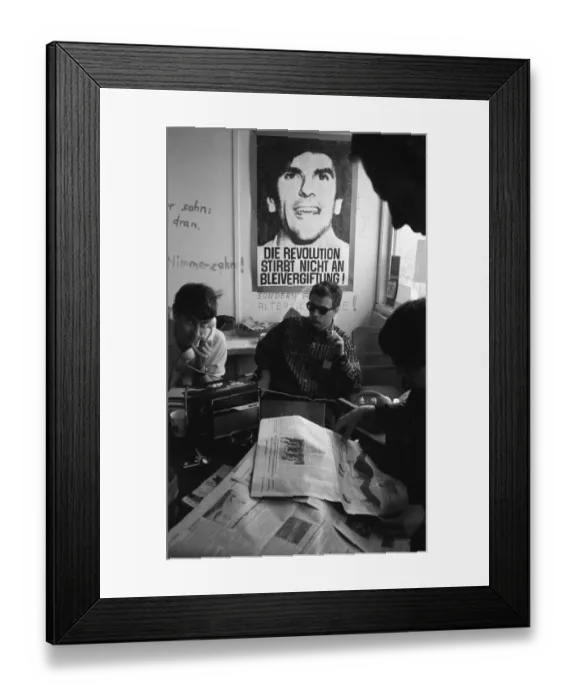 Framed Print : The Ruhr Action against the Emergency Laws in 1968 turned against the emergency legislation with numerous local actions