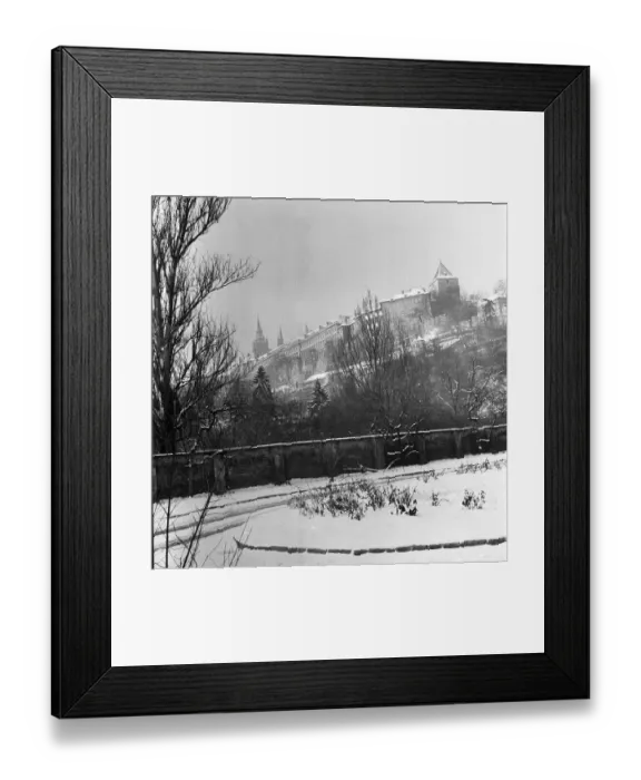 Framed Print : Winter in the CSSR, Prague and surroundings on 28