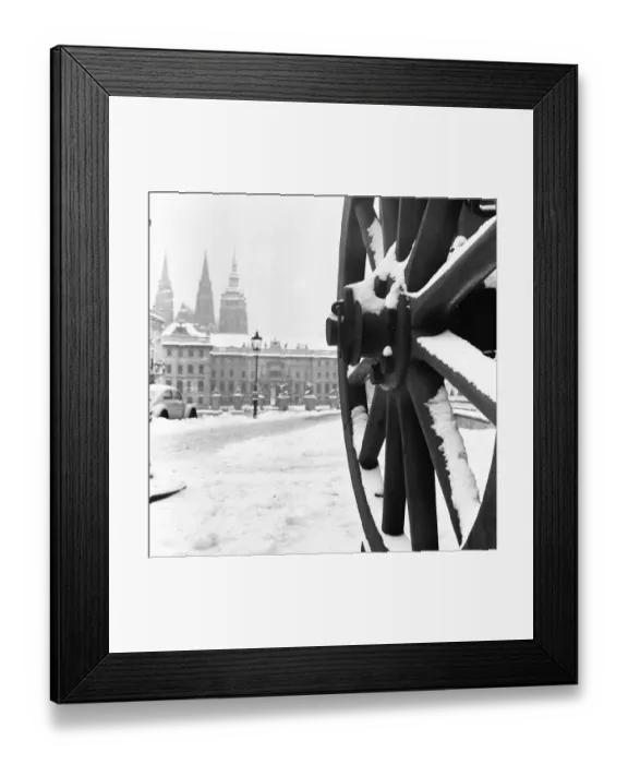 Framed Print : Winter in the CSSR, Prague and surroundings on 28