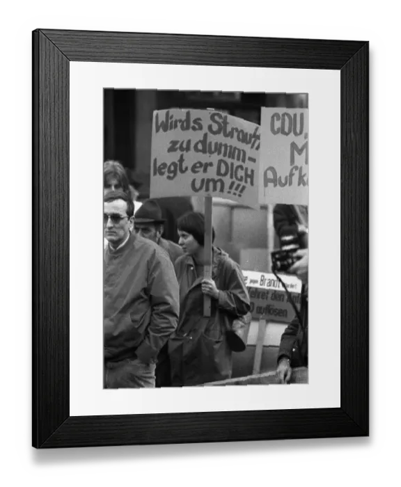 Framed Print : During the election campaign for the 1969 Bundestag elections