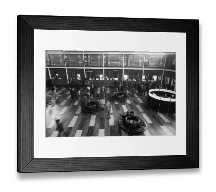 Framed Print : Hectic activity, here at the Rheinisch-Westfaelische Boerse in 1966 Framed Print : Hectic activity, here at the Rheinisch-Westfaelische Boerse in 1966