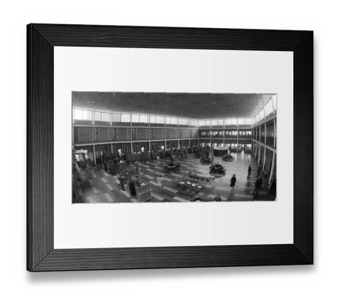 Framed Print : Hectic activity, here at the Rheinisch-Westfaelische Boerse in 1966