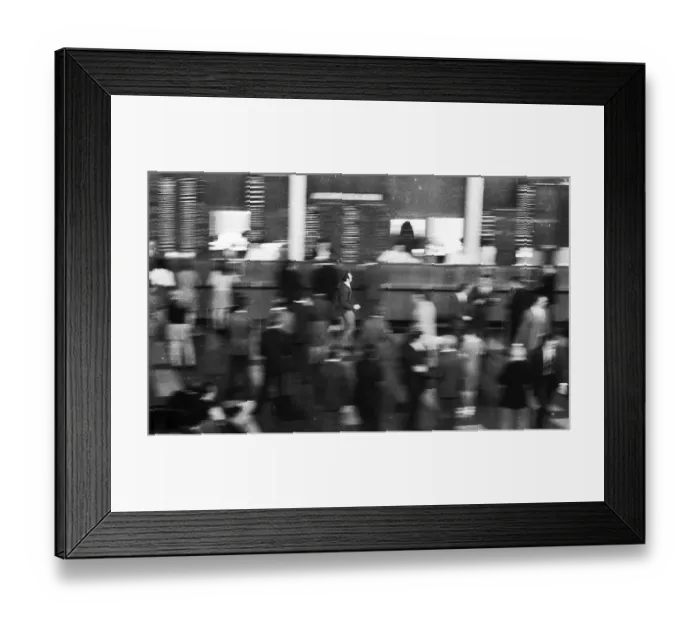 Framed Print : Hectic activity, here at the Rheinisch-Westfaelische Boerse in 1966 Framed Print : Hectic activity, here at the Rheinisch-Westfaelische Boerse in 1966