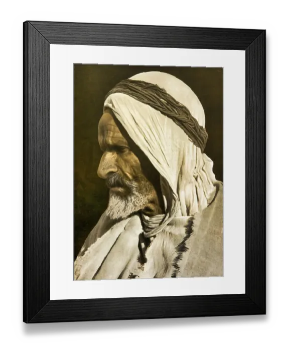 Framed Print : Moroccan Bedouin sheik ca. 1915 Framed Print : Moroccan Bedouin sheik ca. 1915