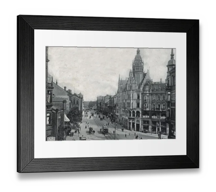 Framed Print : Historic postcard about 1900 Hannover Germany Framed Print : Historic postcard about 1900 Hannover Germany
