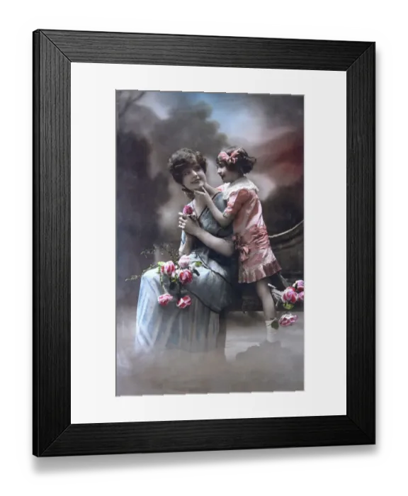 Framed Print : Old French postcard Framed Print : Old French postcard