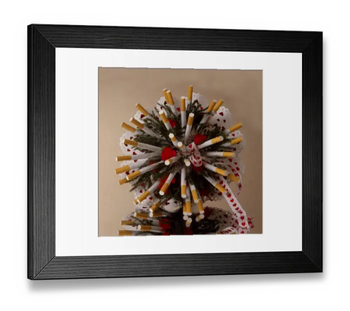 Framed Print : Cigarette arrangement, cigarette bouquet Framed Print : Cigarette arrangement, cigarette bouquet