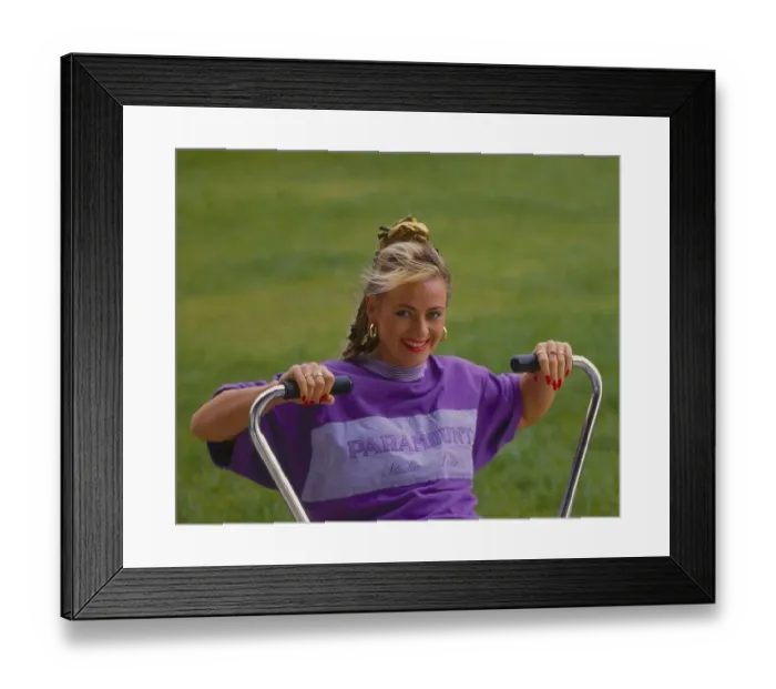 Framed Print : Home Training, Rowing, Young Woman