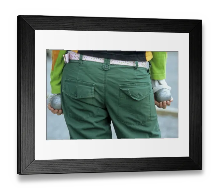 Framed Print : 2 boules balls in the hand Framed Print : 2 boules balls in the hand