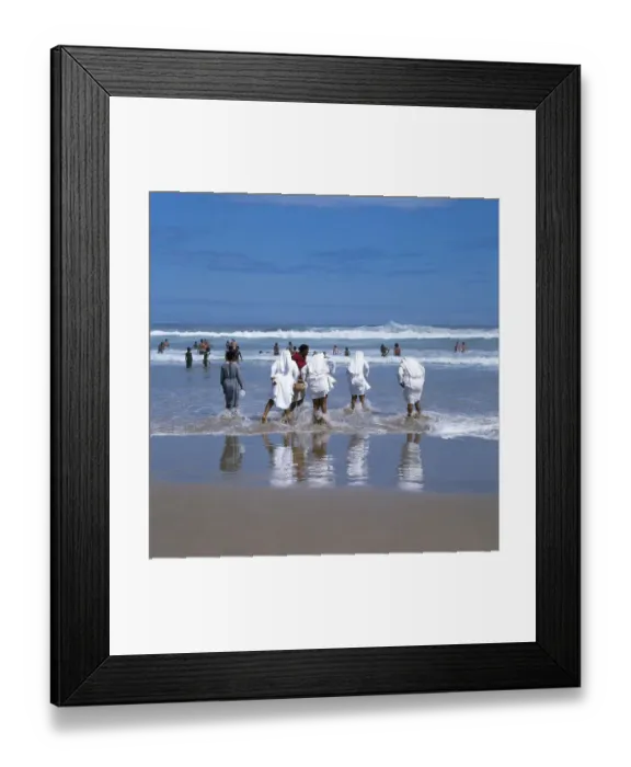 Framed Print : Nuns on the beach, South Africa, Africa