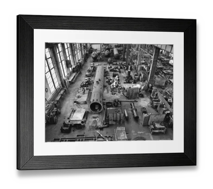 Framed Print : Factory building, steel industry Framed Print : Factory building, steel industry