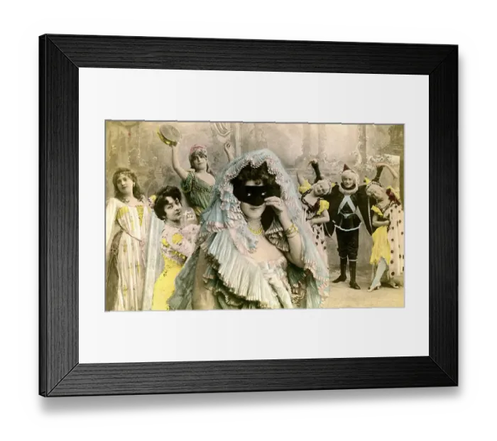 Framed Print : Carnival, 1910s, hand coloured, Germany, Europe
