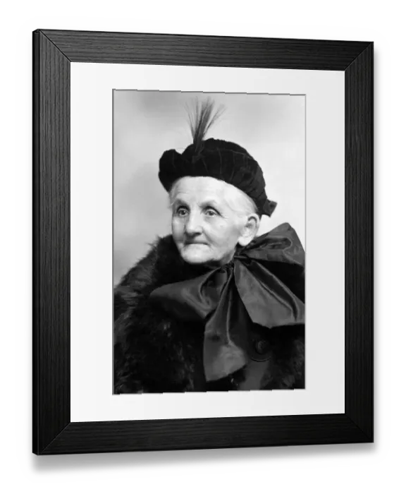 Framed Print : Fashion, Old Lady with Hat, 1930s, Germany, Europe