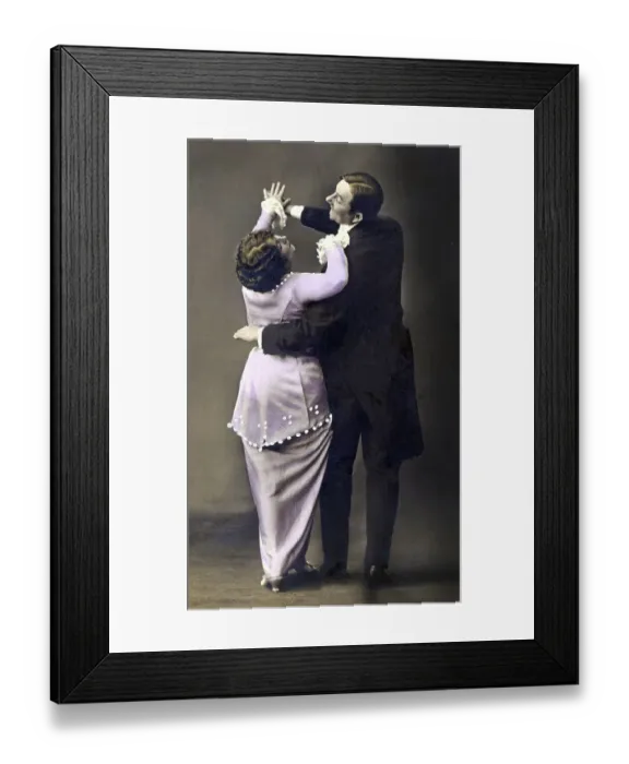 Framed Print : Couple dancing Tango, 1910s, Germany, Europe