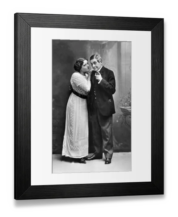 Framed Print : Couples, man and woman conversing