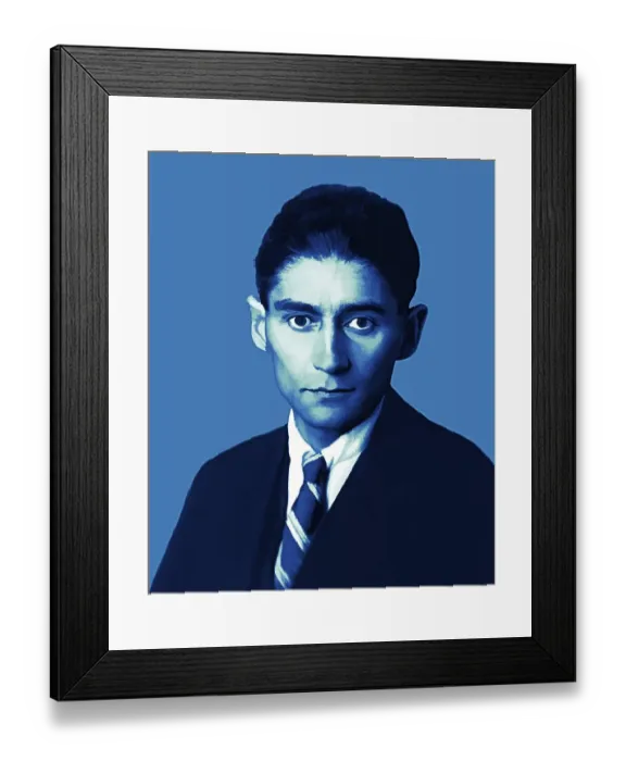 Framed Print : Portrait of Franz Kafka, 1883 - 1924