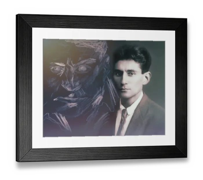 Framed Print : Portrait of Franz Kafka, 1883 - 1924 Framed Print : Portrait of Franz Kafka, 1883 - 1924