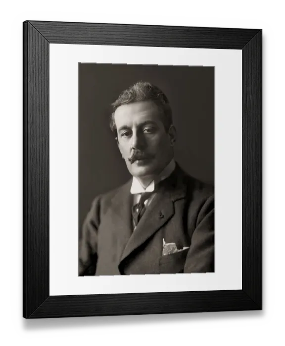 Framed Print : Giacomo Puccini, 1858 -1924, Italian composer